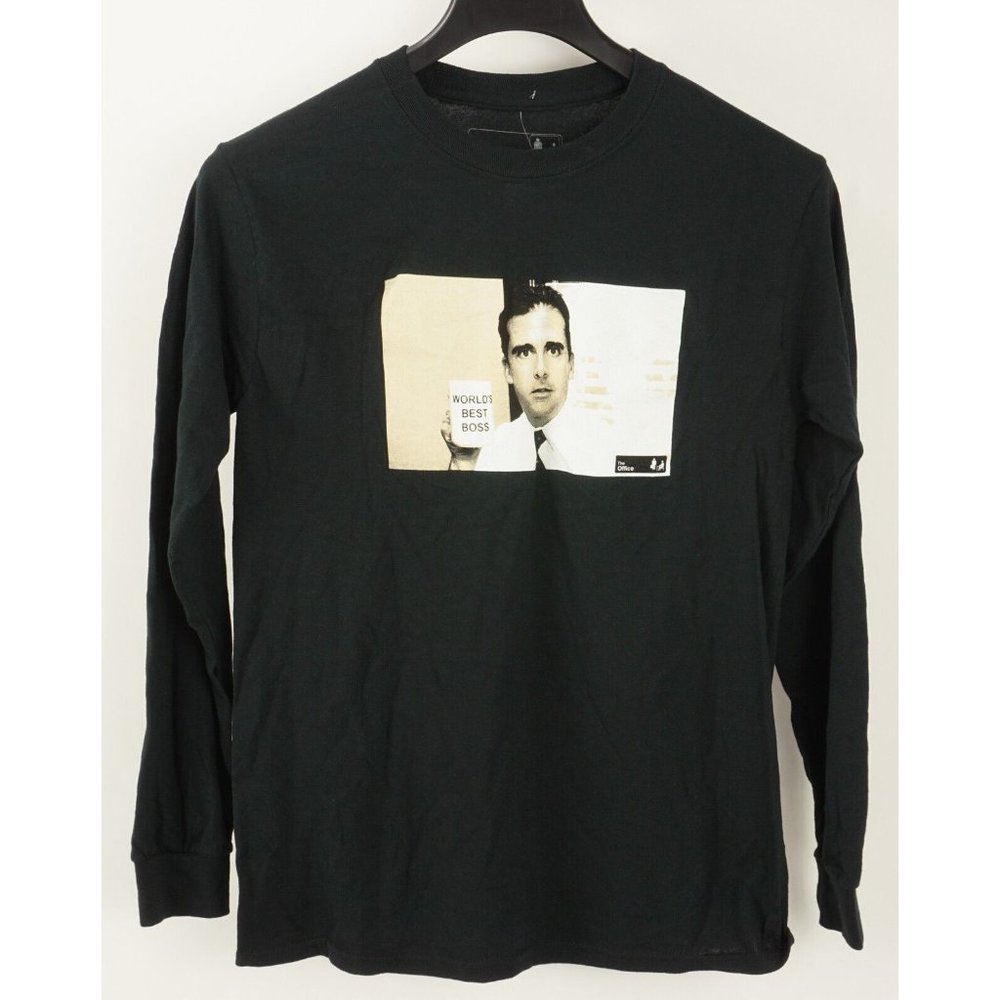 New The Office Graphic Tee Adult Size Small 100% Cotton Long Sleeve Crew T-Shirt